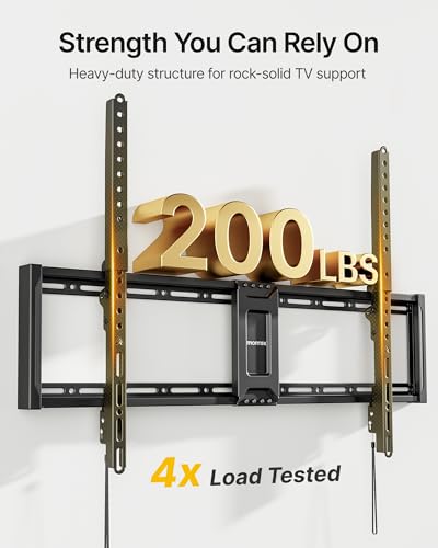 Heavy Duty Fixed TV Wall Mount for 43-100 Inch Screens - 200 lbs Capacity - 43"-100" Fixed