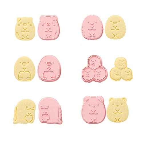 Cookie Cutter Set£¬6pcs Kids Cake Decoration 3D Mini Cartoon Animal Baking Tool Cookie Cutter Set