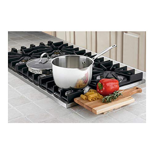 Cuisinart 3-Quart Stainless Steel Saucepan with Lid, Induction Ready, Drip-Free Pouring