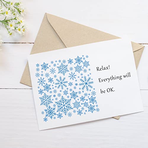 Christmas Snowflake Clear Rubber Stamps for Card Making & Scrapbooking - Snowflake Back