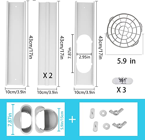 Portable Air Conditioner Vent Kit with Hose & Adjustable Window Seal