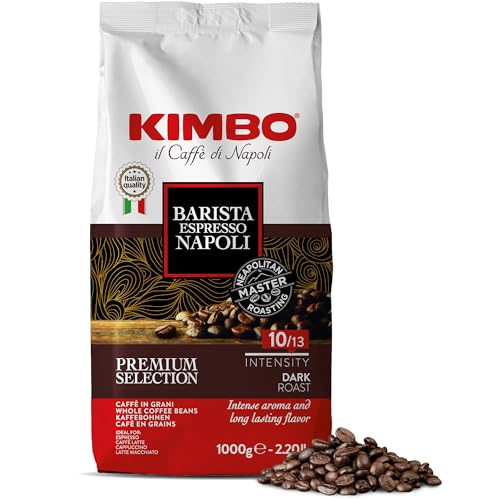 Kimbo Napoli Whole Bean Coffee Dark Roast 35.2oz - Italian Espresso & Moka Brew
