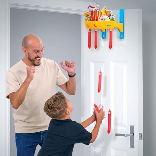 Electronic Hot Dog Drop Game for Family Fun - 3 Play Modes, Adjustable Hanging