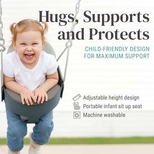 KidCo HuggaPod Gray Portable Baby Seated Support for Infants & Jumpers
