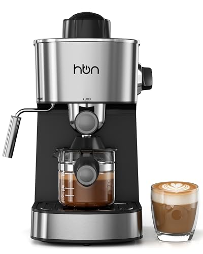 HBN Espresso Machine, 3.5Bar Cappuccino & Latte Maker, 2-4 Cup