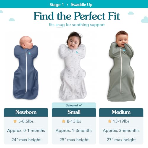 Baby Sleep Sack - Love to Dream Swaddle Up, 1.5 TOG, Small, Olive