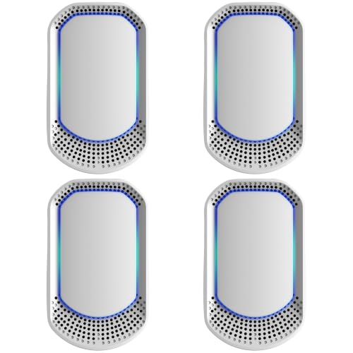 White 4-Pack Plug-In Air Purifiers for Home & Bedroom, Pet Odor Remover