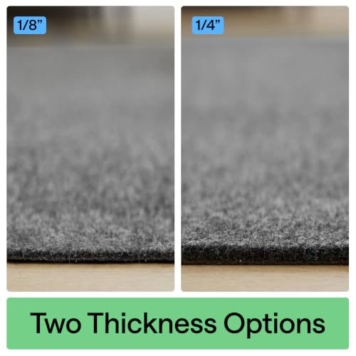 Gorilla Grip Felt Rug Pad 5x7 ft with Rubber Backing - Thick Cushioned, Slip-Resistant Floor Protector