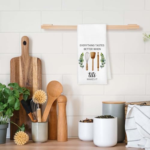 Qskjre Titi Gifts Kitchen Towels - Decorative Hand Dish Towel for Kitchen Decor 16x24 Inches