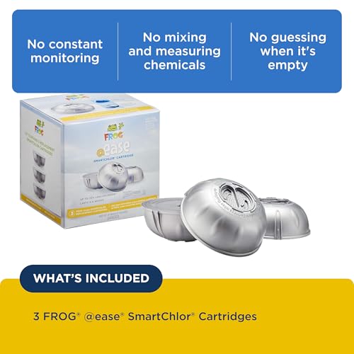 FROG @ease Replacement SmartChlor Cartridges - 3 Pack for Hot Tubs Up to 600 Gallons