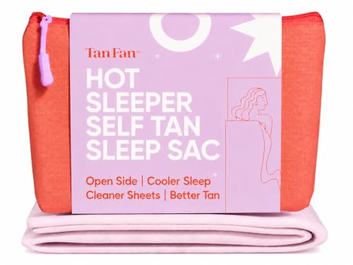 Self Tan Sleep Sack for Hot Sleepers - Cooling, Stain-Resistant, Roomy Sleep Wrap