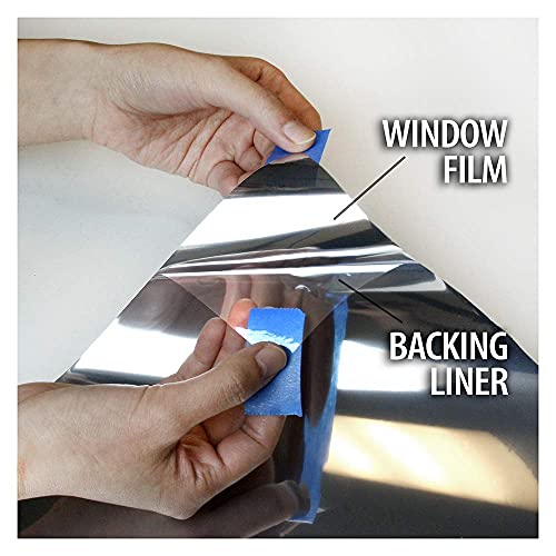 Buydecorativefilm S05 Window Film 36in x 24ft Very Dark Silver Privacy & Heat Control