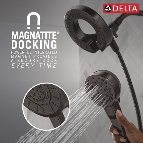 Delta In2ition 5-Setting 2-in-1 Dual Shower Head Venetian Bronze / 5-Spray