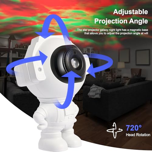 Astronaut Galaxy Projector, Star Projector, Night Light with Timer and Remote, Galaxy Light for Room Decor for Kids, Ceiling Star Lamp for Christmas & Birthdays
