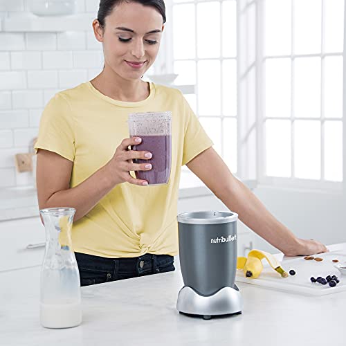 NutriBullet Personal Blender Dark Gray 24oz, 700W Power for Smoothies & Food Prep