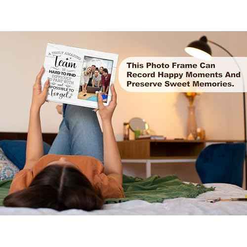 Appreciation Photo Frame, Thank You Gifts For Boss Leader Employee, A Truly Amazing Team Is Hard To Find Picture Frame Gifts For Retirement Christmas Thanksgiving, Team Gifts For Office Decor -51