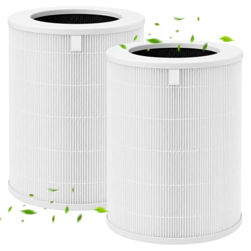 Laukowind White 2-Pack Air180 Replacement Filters for BISSELL Air180 & Max Air Purifiers