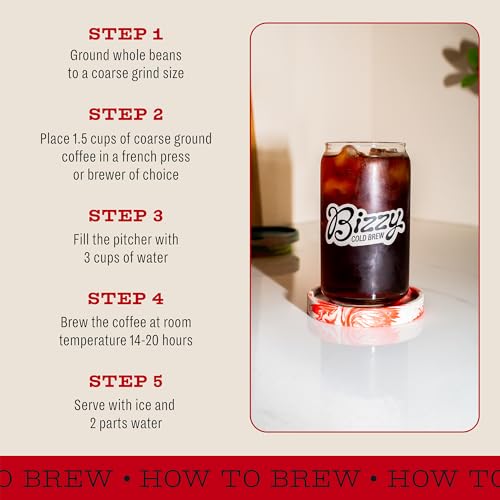 Organic Cold Brew Coffee Beans - Smooth & Sweet Blend, 80 Ounce Pack