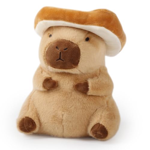 Toast Capybara Plush Pillow Capybara Stuffed Animal Toy with Bread Choker Cute Capybara Peluche for Girls Boys Kids
