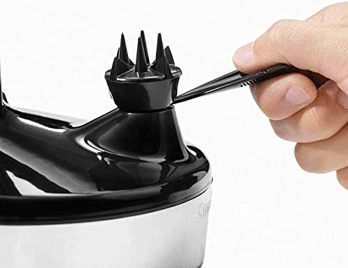 Electric Vegetable & Fruit Peeler - Black, Includes 6 Blades & Accessories