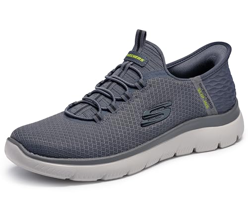 Skechers Men's Summits High Range Slip-In Shoes - Charcoal 10.5 Wide