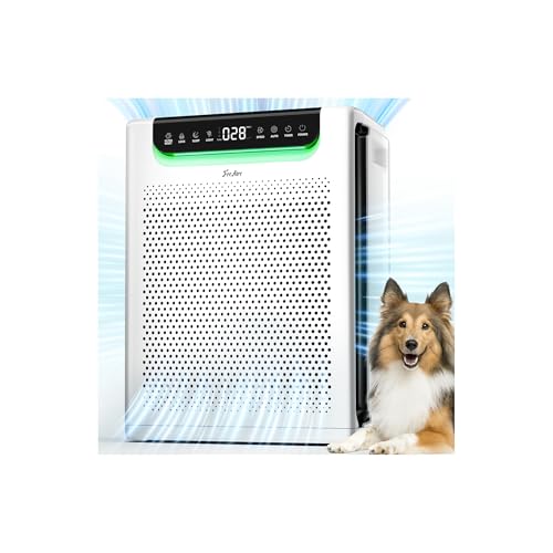 FreAire Large Room Air Purifier with Washable Filters, HEPA, Turbo Mode, Up to 2600 ft²