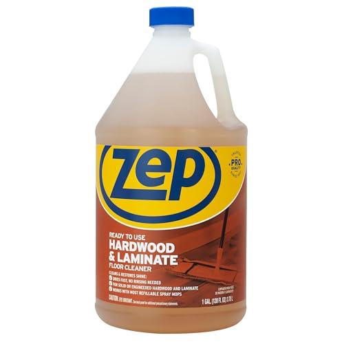 Zep Hardwood & Laminate Floor Cleaner Pack of 2 - 1 Gallon Each, Professional-Grade