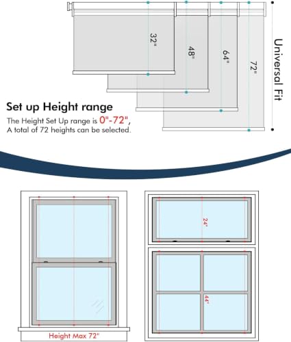 Manner Snow-White Blackout Motorized Blinds with Remote - 35x72 Inches