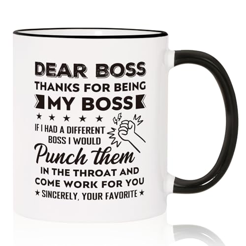 Funny Boss Mug 11oz - Appreciation Gift for Boss, Manager, Leader