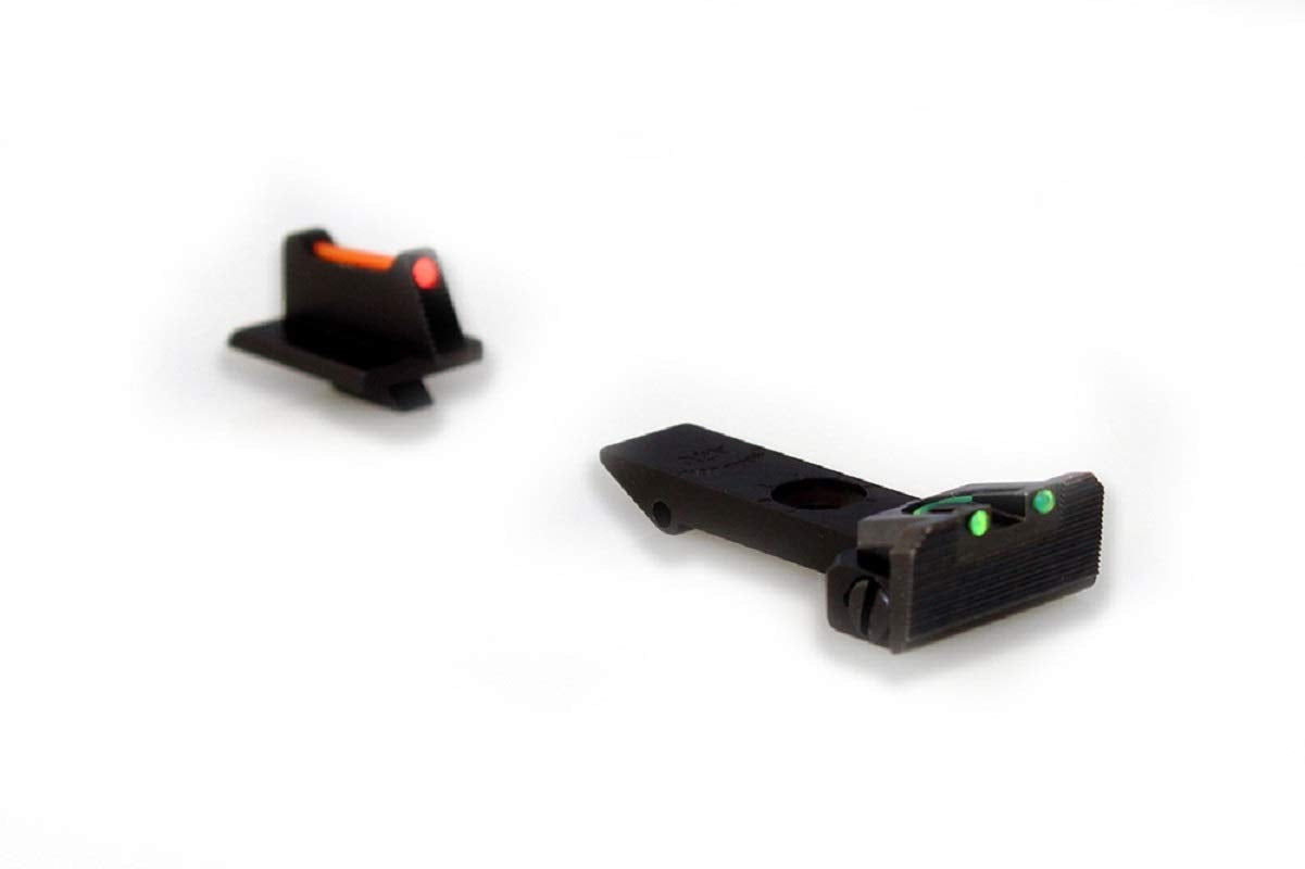 Williams Fiber Optic Green Adjustable Rear & Fixed Front Sight Set (70958), Multicolor, Fits Ruger GP-100 and Other Ruger Revolvers