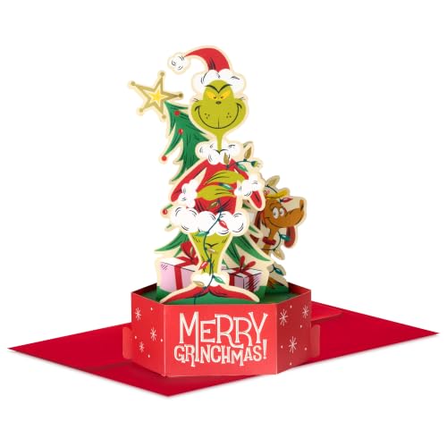 Hallmark Grinch Dr. Seuss Pop Up Christmas Card - Merry Grinchmas (Grinch Variation)