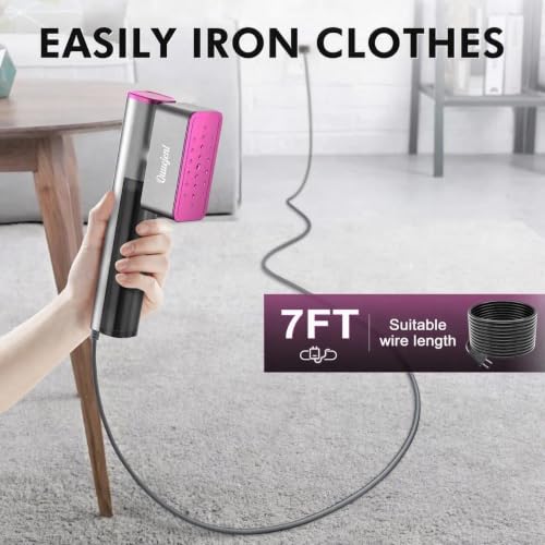 Travel Clothes Steamer with Dual Voltage 1200W Portable Iron & Garment Steamer - Gray