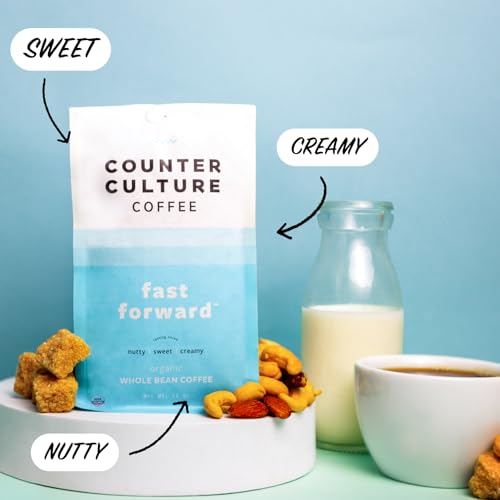 Counter Culture Whole Bean Coffee 2-Pack - Fast Forward Light Roast Nutty Sweet Creamy 12oz