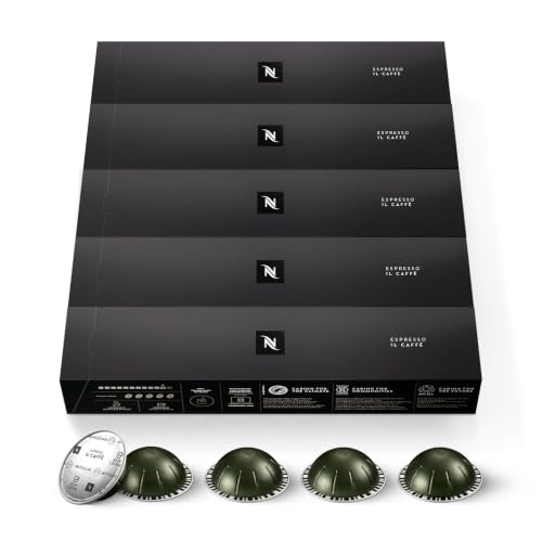 Nespresso Vertuo Il Caffè Dark Roast Coffee Pods 50-Count - Compatible with Vertuo Machines