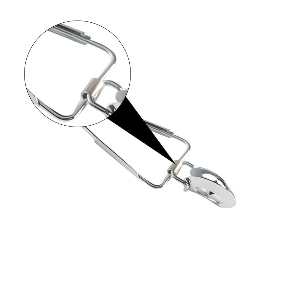 Luxshiny 6 Pcs Stainless Steel Escargot Tongs Snail Tong Food Serving Clips with Ergonomic Handles for Kitchen Dining and Seafood Serving