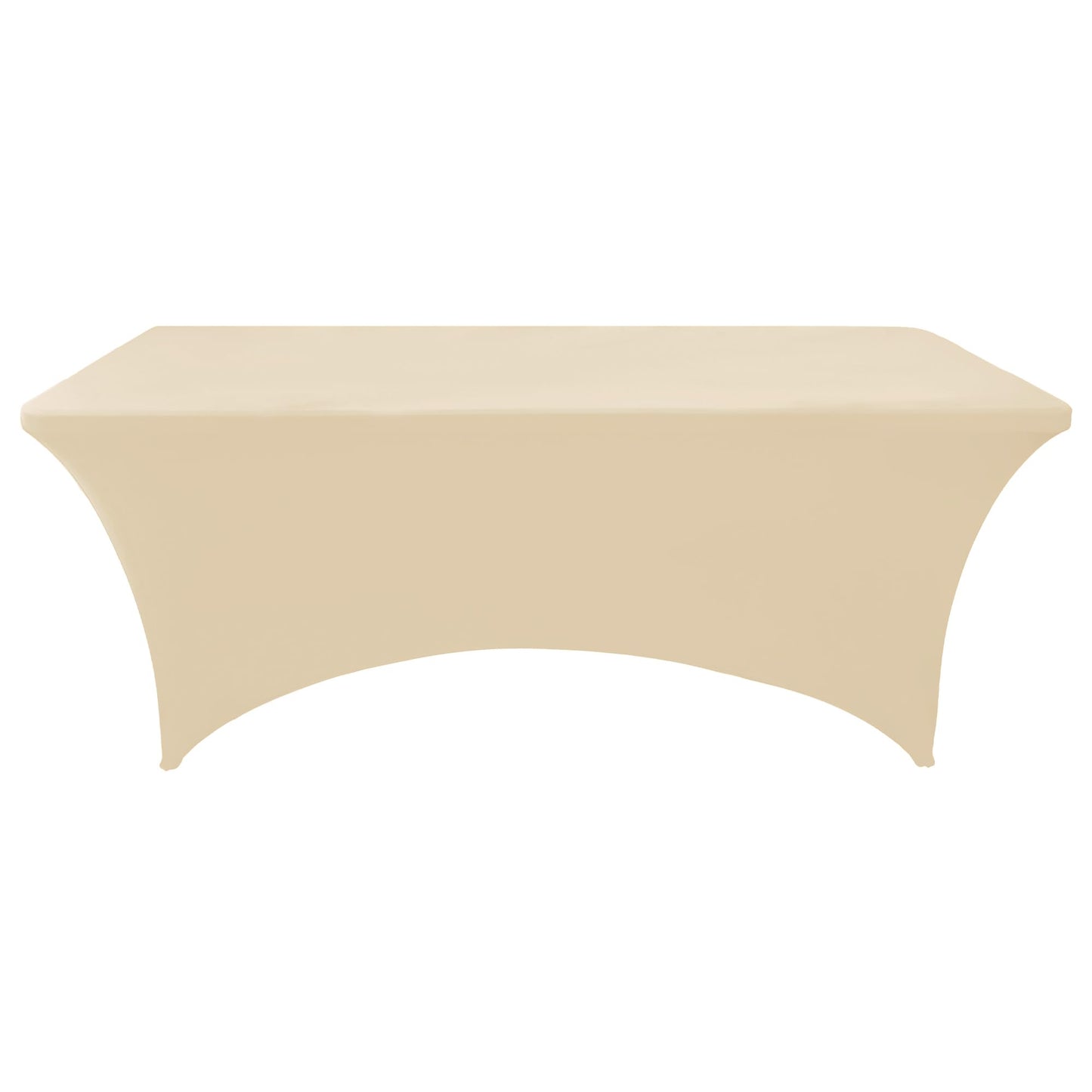 ZarzaaSik 2-Pack 8ft Spandex Table Covers for Rectangle Folding Tables - Washable Elastic Tablecloth - Ultimate Fitted Table Protector for Birthday Parties, Trade Shows, Banquet