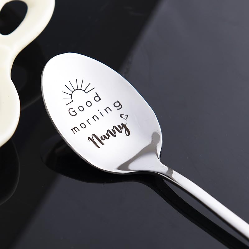 Nanny Mothers Day Gift Spoon for Grandma Nana Retirement Gifts Women