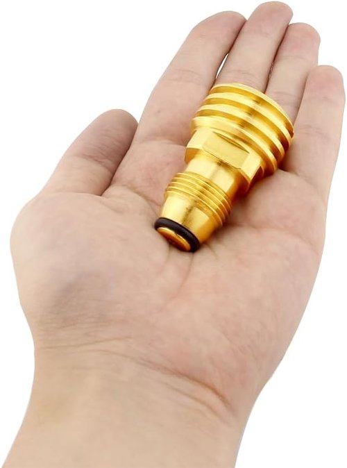 Hooshing Propane Tank Adapter - Converts POL LP Tank Valve to QCC1 | Durable Solid Brass Design
