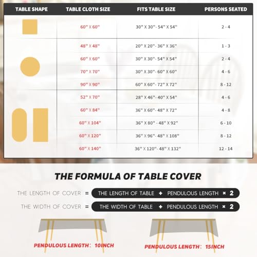 Horaldaily 60 x 120 Beige Floral Fall Tablecloth – 100% Polyester Rectangular