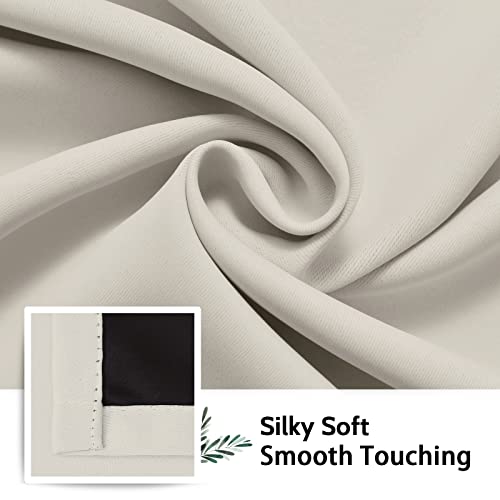 Blackout Room Darkening Curtains - 52"W x 96"L Pair, Light Blocking, Living Room & Bedroom