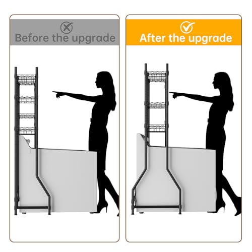 Laundry Organizer Shelf for Washer and Dryer Storage - Space Saving Multi-Functional Rack