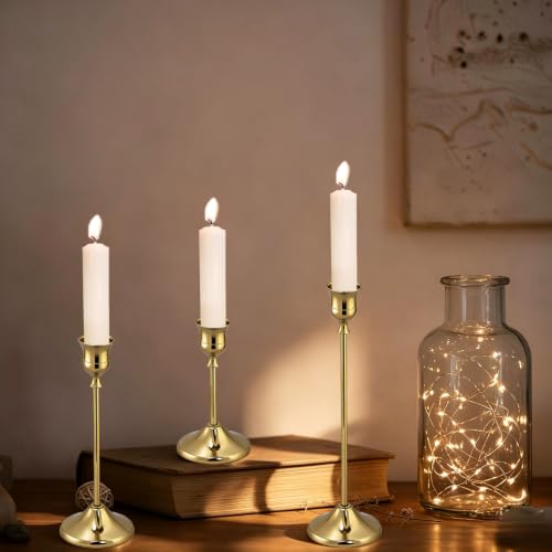 Gold Candlestick Holders, 27Pcs Taper Candle Holders