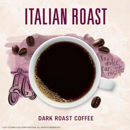 Starbucks VIA Instant Italian Roast Coffee Pack of 50 - Dark Roast Single-Serve Coffee