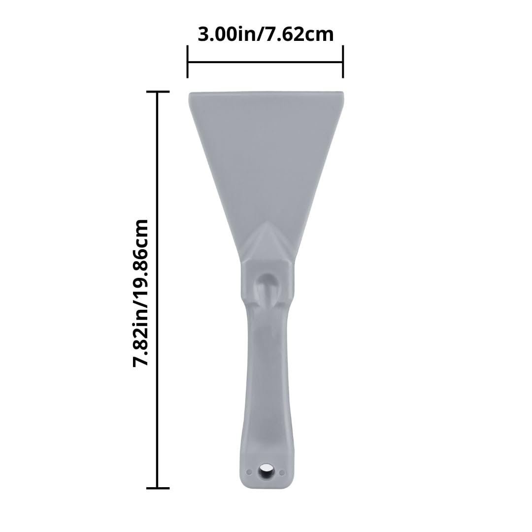 SPARTA Polypropylene Scraper Tool - Food Safe Scraper for Caked-On Residue | 7.82 x 3 Inches, Black