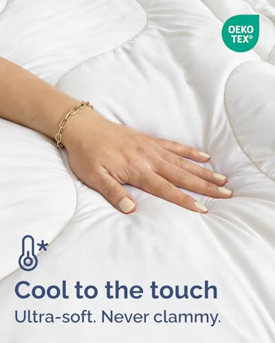 CGK Unlimited Cooling Comforter King White 104x90 Summer Bed Blanket
