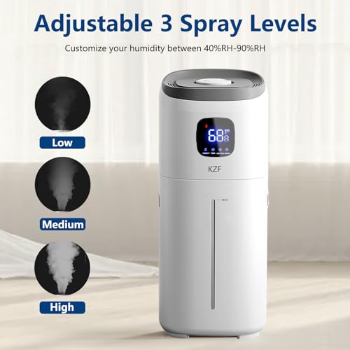 15L Large Room Humidifier for Bedroom & Nursery, 2000 Sq.ft Coverage, Quiet 26dB, Auto Shut-Off, 3 Mist Levels & Aromatherapy Diffuser