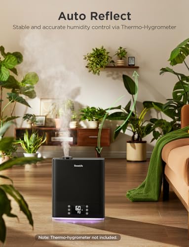 GoveeLife 6L Black Smart Humidifier for Bedroom & Large Rooms