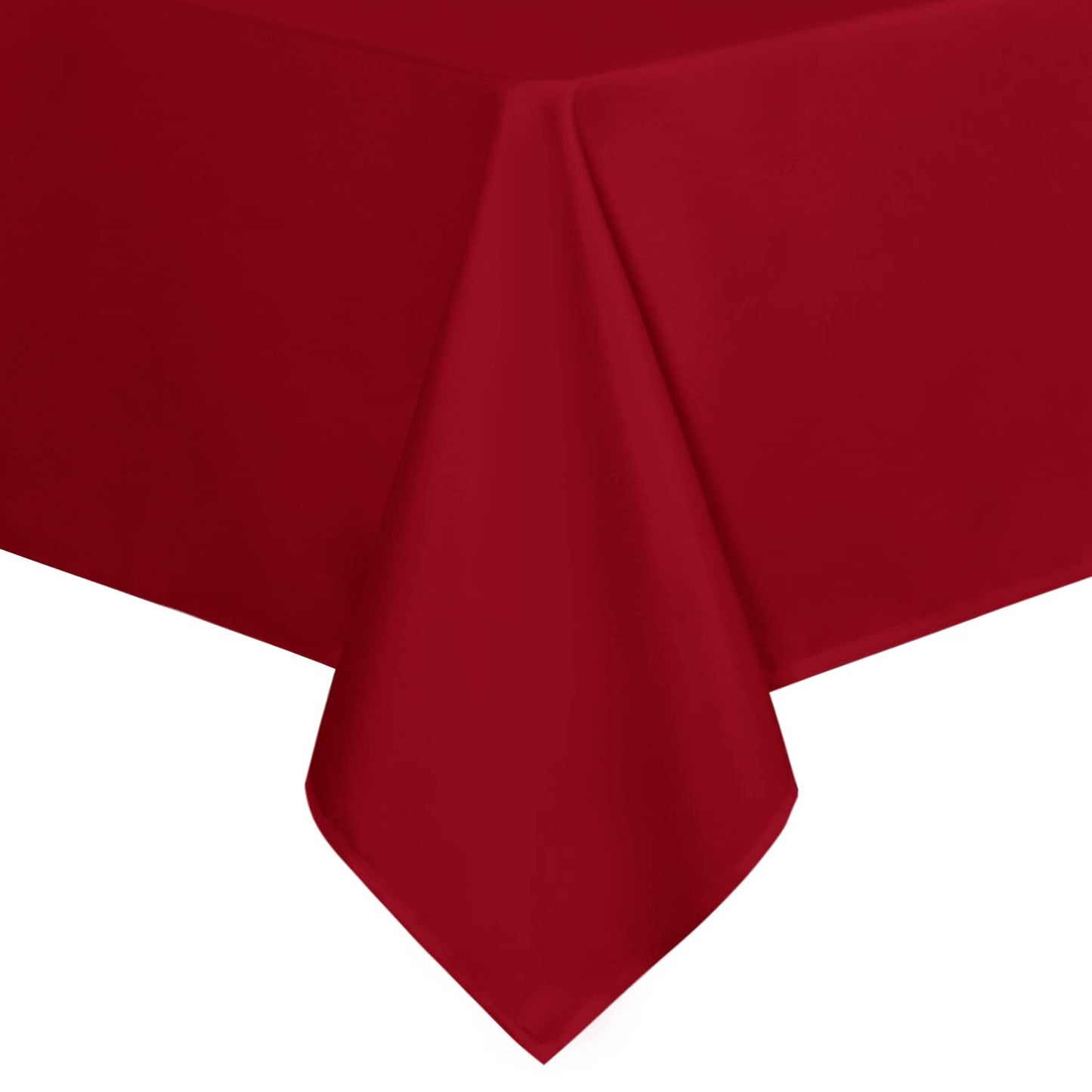 sancua Square Tablecloth - 70 x 70 Inch - Water Resistant Spill Proof Washable Polyester Table Cloth, Decorative Fabric Table Cover for Dining Tables, Buffet Parties, Christmas Red