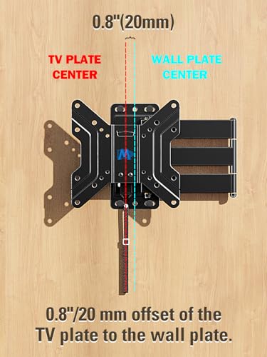 Mounting Dream Lockable RV TV Wall Mount for 17-43 Inch TVs up to 44lbs