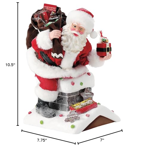 Department 56 Christmas Santa Figurine - Handcrafted Home Decor, 10.5 Inch